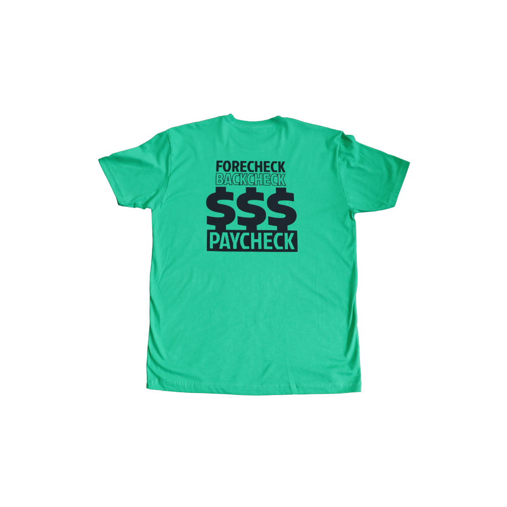 "Paycheck" Tee - Kelly Green