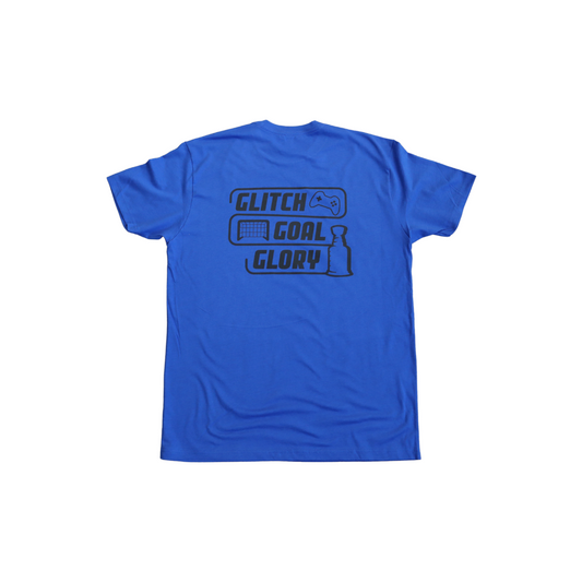"Glitch Goal Glory" Tee - Royal Blue