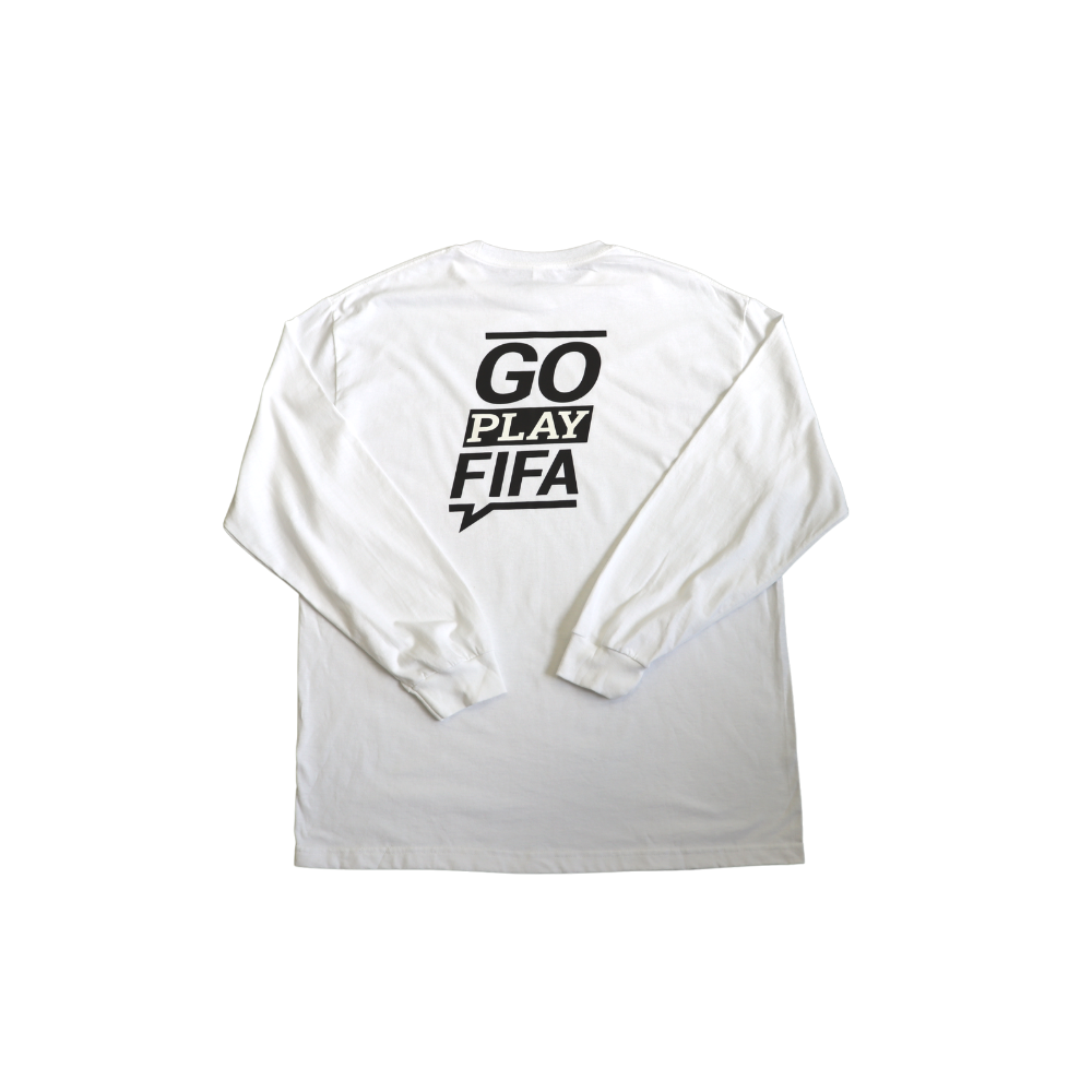 "Go Play FIFA" Long-Sleeve Tee - White